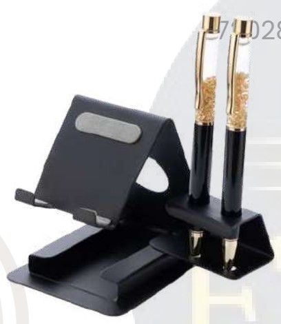 3 in 1 Mobile Stand for Desk Organization and Smartphone Viewing, Multi Utility Phone Holder for Office Table, Study Setup and Promotional Corporate Gifting